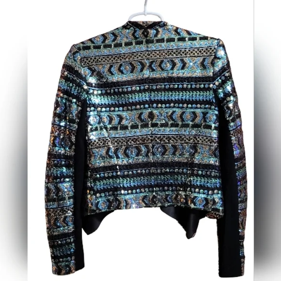 Anthropologie “elevenses” Glam Sequin Open Blazer, Size S, Brand New - Picture 5 of 5